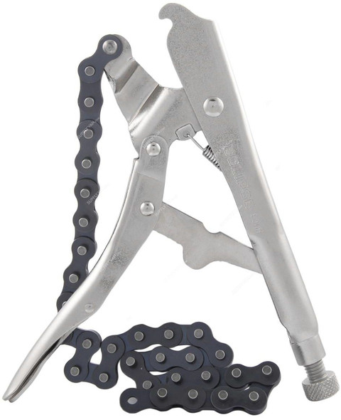 Eclipse Locking Chain Clamp Plier, E20R, 20 Inch, Silver